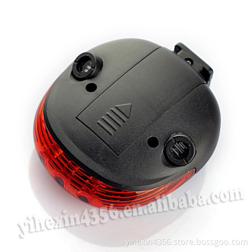5 LED 2 Laser Bike Bicycle Laser Beam Rear Tail Light